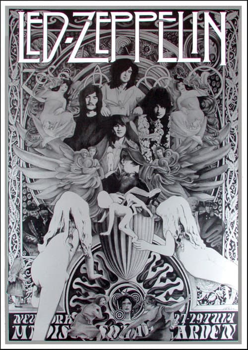 Led Zeppelin - Madison Square Garden (1973) poster