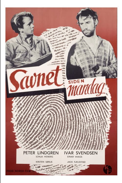 Savnet siden mandag (1955) poster