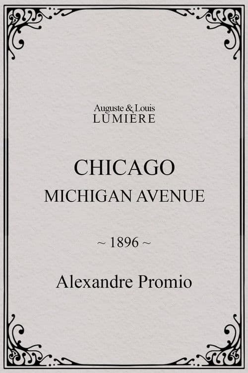 Chicago, Michigan avenue (1896) poster
