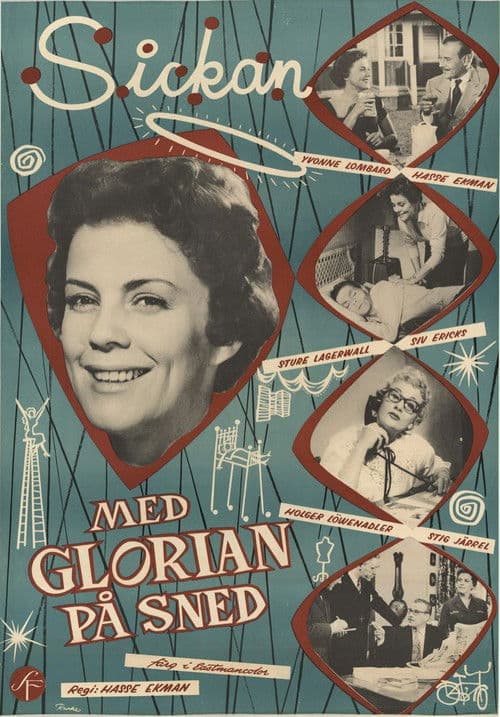Med glorian på sned (1957) poster