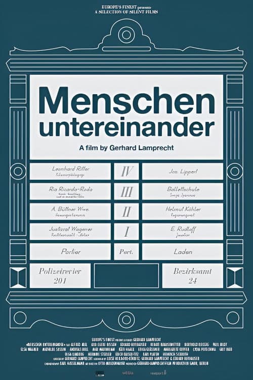 Menschen untereinander (1926) poster
