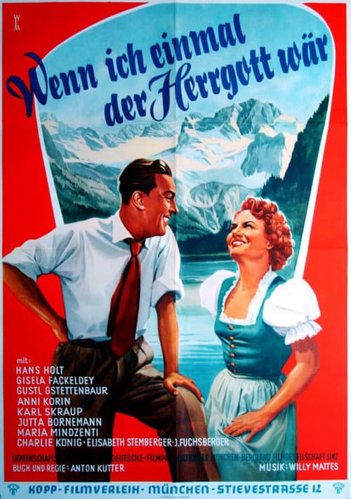 Wenn ich einmal der Herrgott wär (1954) poster