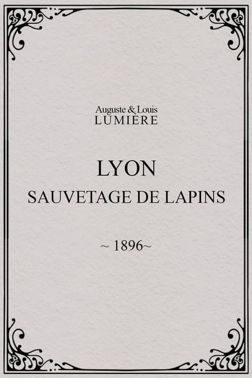 Lyon : sauvetage de lapins (1896) poster