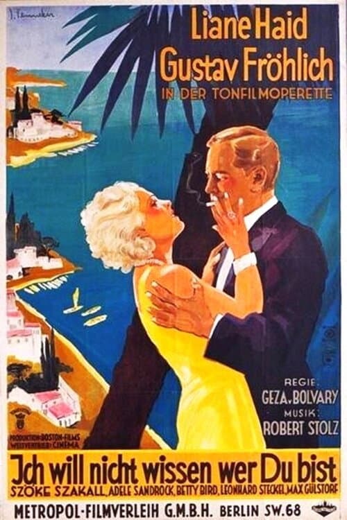 Ich will nicht wissen, wer Du bist (1932) poster