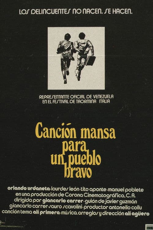 Canción mansa para un pueblo bravo (1976) poster