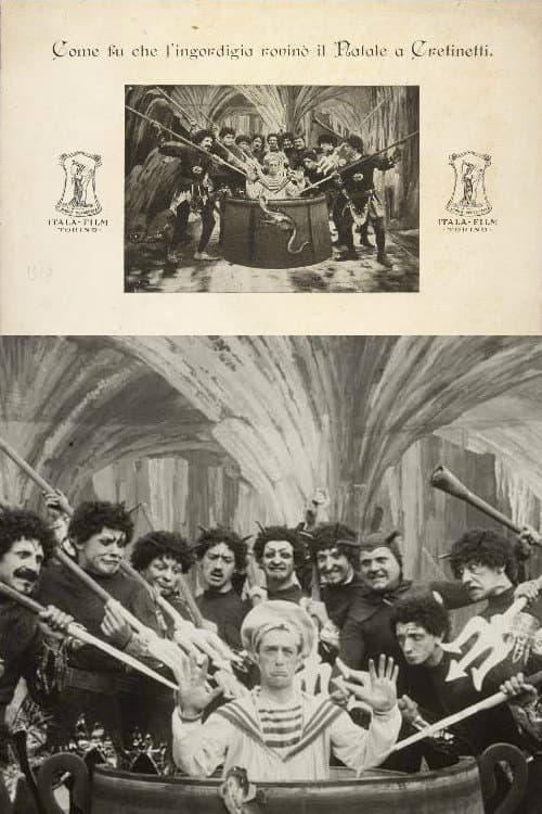 Come fu che l'ingordigia rovinò il Natale a Cretinetti (1910) poster