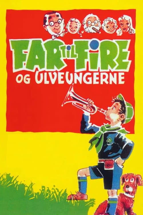 Far til fire og ulveungerne (1958) poster
