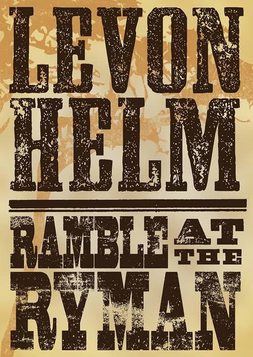 Levon Helm: Ramble At The Ryman (2009) poster