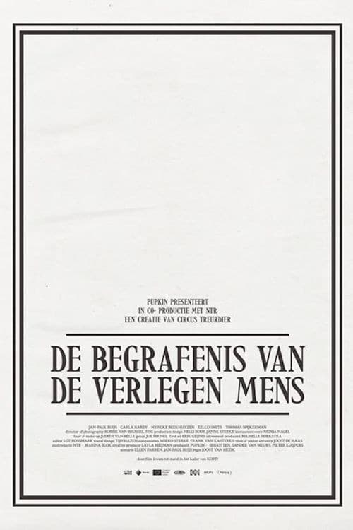De begrafenis van de verlegen mens (2017) poster
