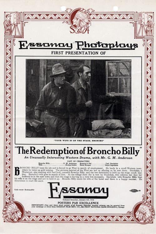 The Redemption of Broncho Billy (1914) poster