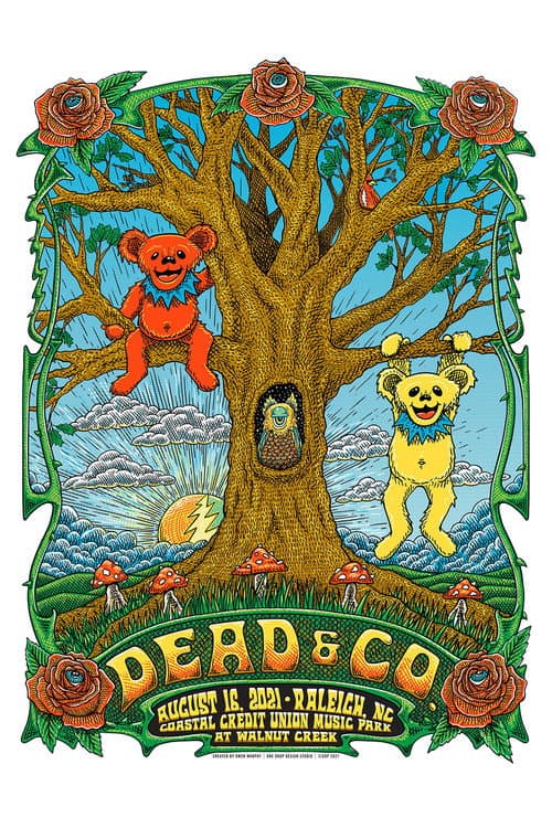 Dead & Company: 2021-08-16 Coastal Credit Union Music Park at Walnut Creek, Raleigh, NC (2021) poster