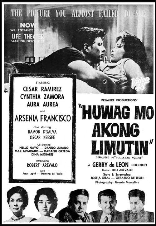 Huwag Mo Akong Limutin (1960) poster