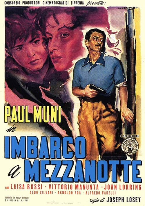 Imbarco a mezzanotte (1952) poster