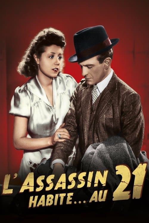 De moordenaar woont op nr. 21 (1942) poster