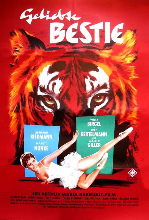 Geliebte Bestie (1959) poster