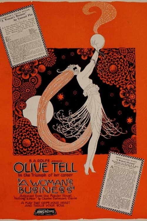 A Woman's Business (1920) poster