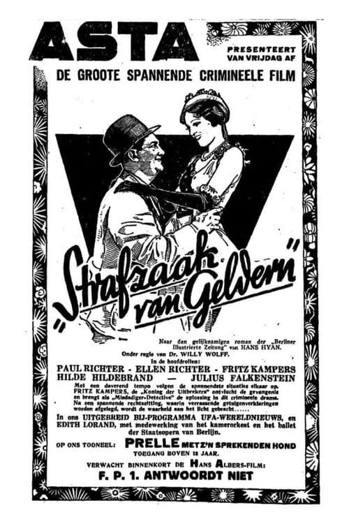 Strafsache van Geldern (1932) poster