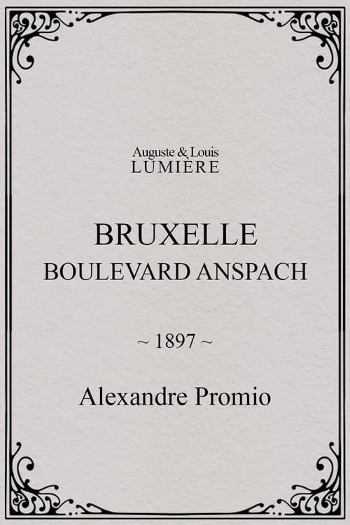 Bruxelles, Boulevard Anspach (1897) poster