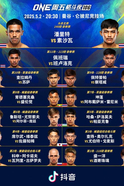 ONE Friday Fights 106: Panrit vs. Suksawat (2025) poster