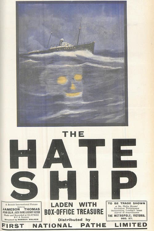 The Hate Ship (1929) poster
