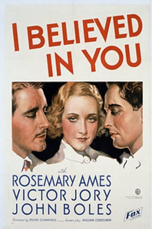 I Believed in You (1934) poster