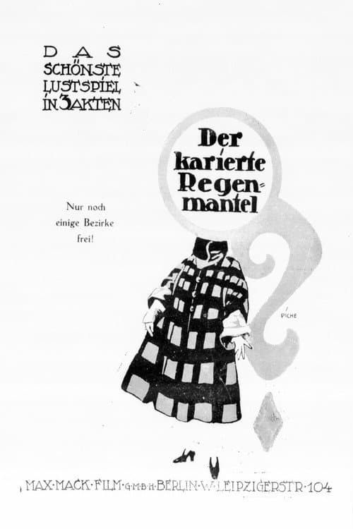 Der karierte Regenmantel (1917) poster