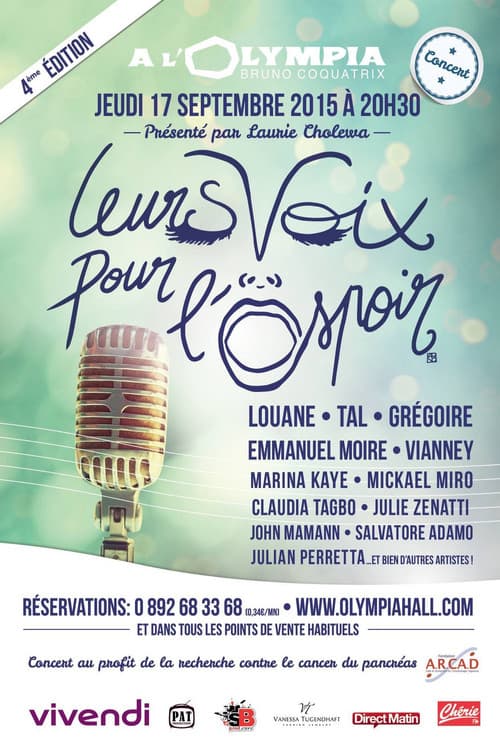 Leurs voix pour l'espoir - 4ème édition (2015) poster