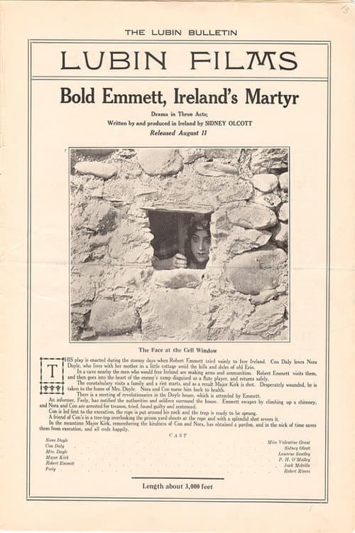 Bold Emmett, Ireland's Martyr (1915) poster
