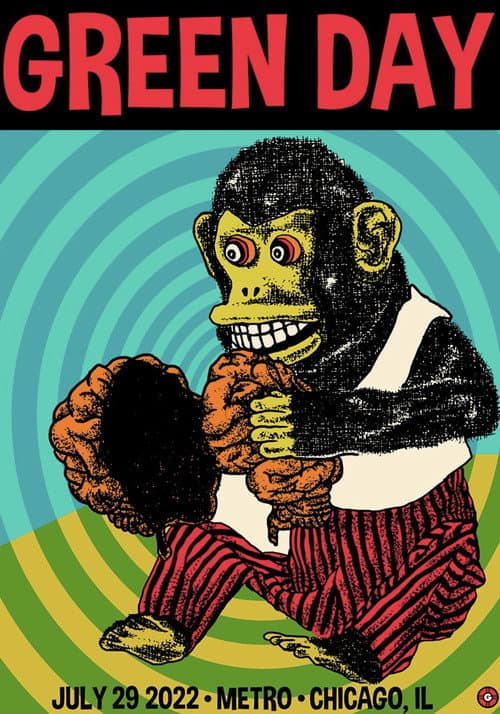 Green Day Lollapalooza (2022) poster