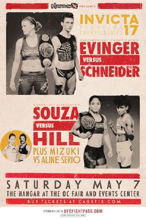 Invicta FC 17: Evinger vs. Schneider (2016) poster