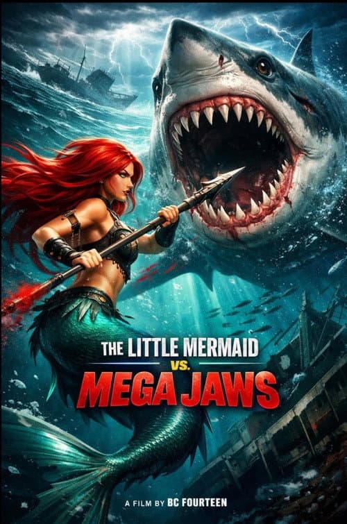 The Little Mermaid vs. Mega Jaws (2026) poster