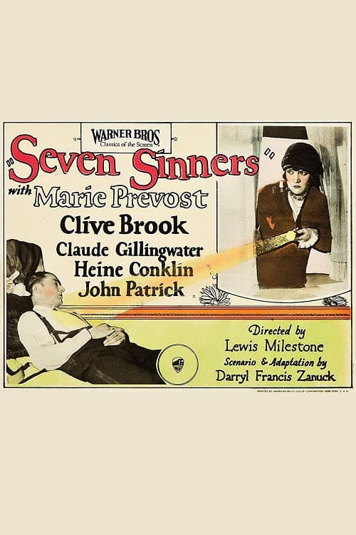 Seven Sinners (1925) poster