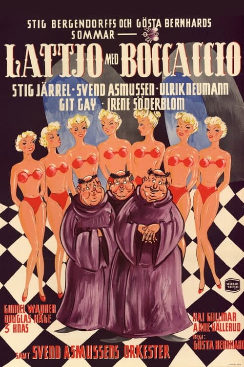 Lattjo med Boccaccio (1949) poster