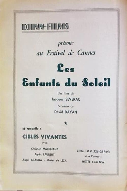 Les enfants du soleil (1962) poster