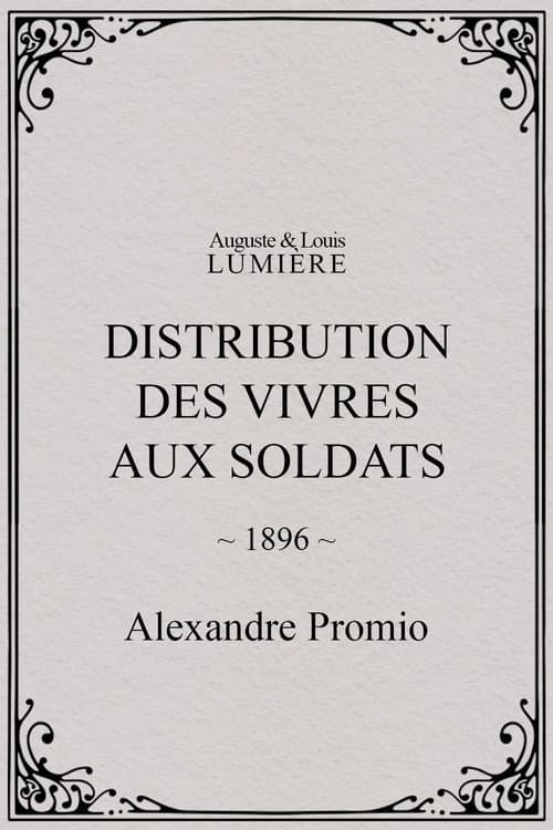 Distribution des vivres aux soldats (1896) poster