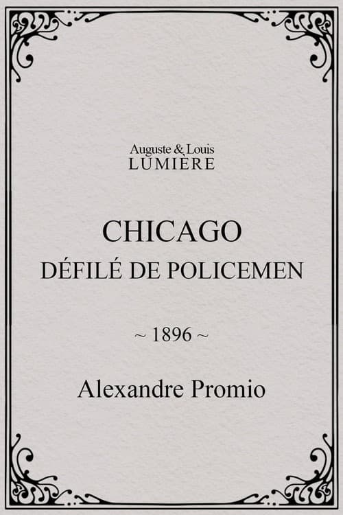 Chicago, défilé de policemen (1896) poster