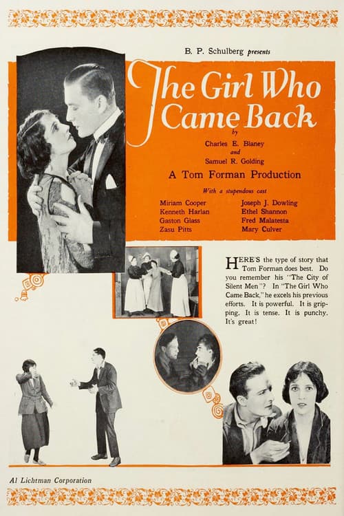The Girl Who Came Back (1923) poster