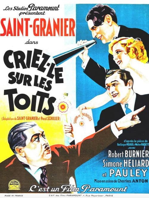 Criez-le sur les toits (1932) poster