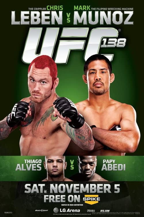 UFC 138: Leben vs. Muñoz (2011) poster