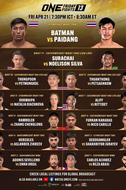 ONE Friday Fights 13: Batman vs. Paidang (2023) poster