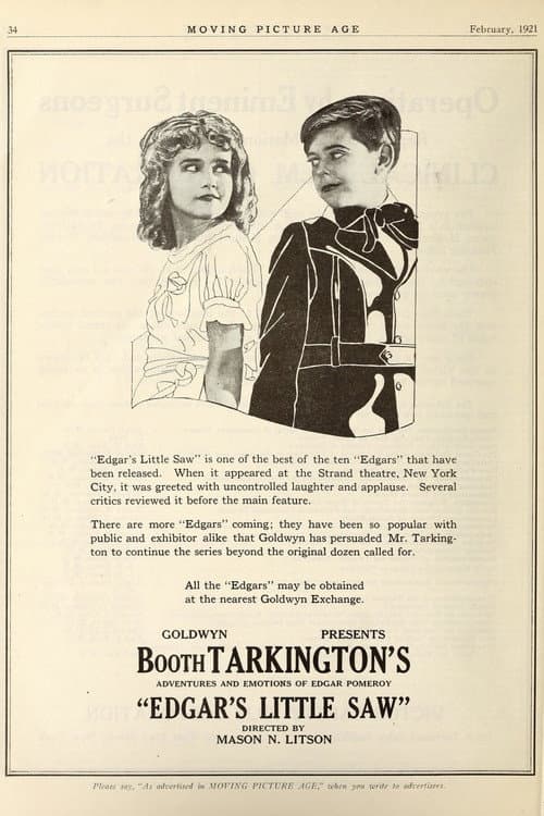 Edgar's Little Saw (1920) poster