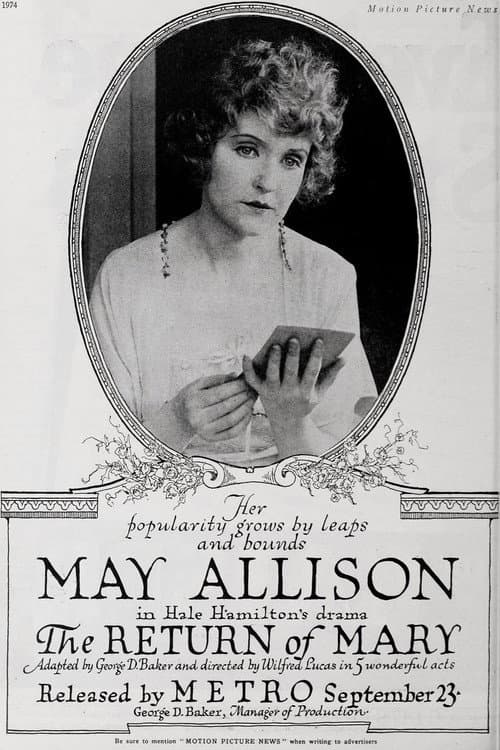 The Return of Mary (1918) poster