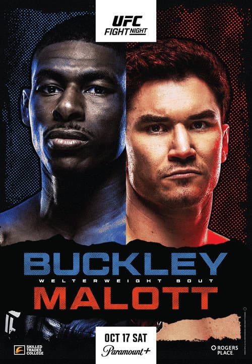 UFC Fight Night 291: Buckley vs. Malott (2026) poster