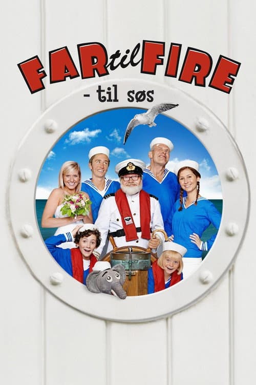 Vader met vier kinderen op zee (2012) poster