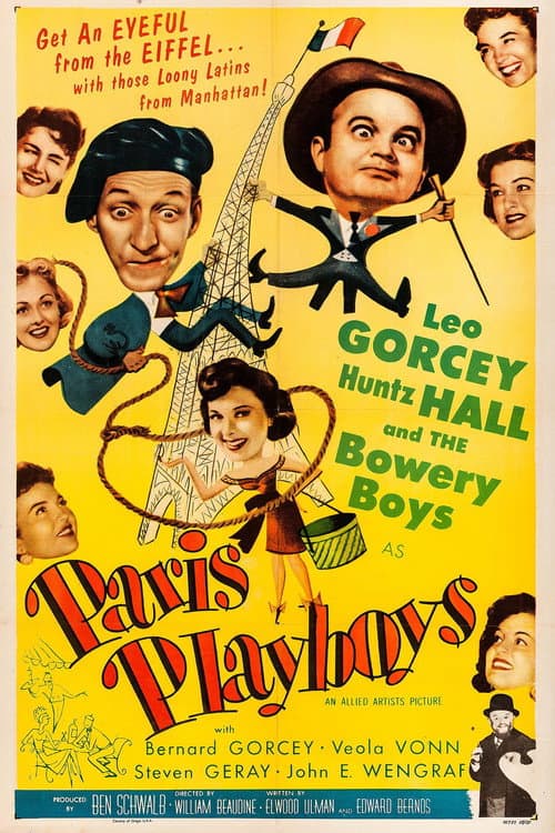 Paris Playboys (1954) poster