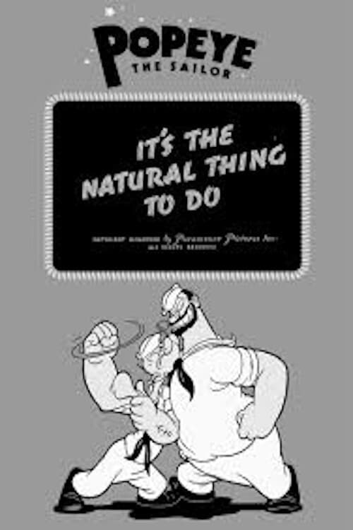 It's the Natural Thing to Do (1939) poster
