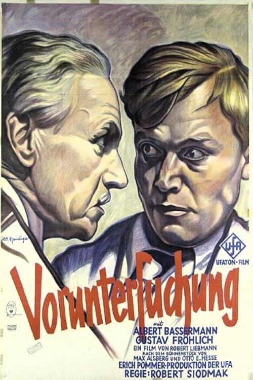 Voruntersuchung (1931) poster