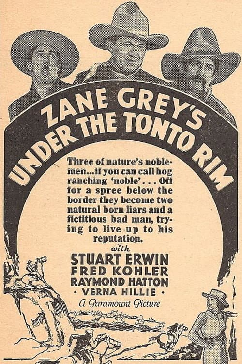 Under the Tonto Rim (1933) poster