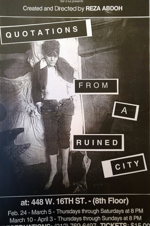 Quotations From a Ruined City (1993) poster