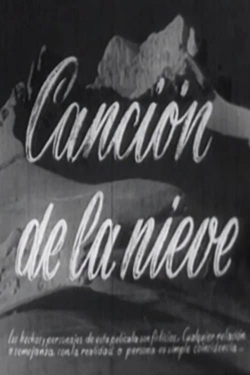 Canción de la nieve (1954) poster